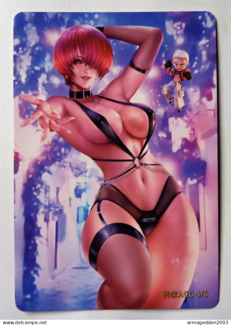 CARTE SEXY GIRL MANGA MINT HOLO PRISM Girl Waifu Shermie The King Of Fighters - Other & Unclassified