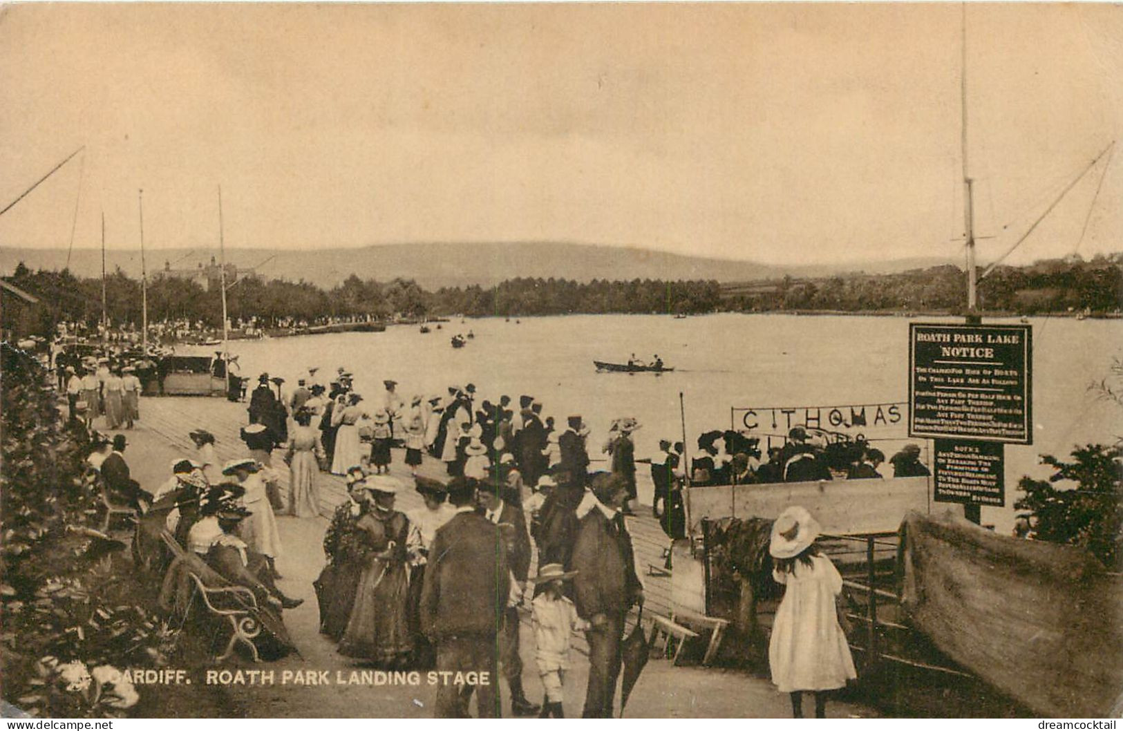 (RIAS) Pays De Galles. CARDIFF. Roath Park Landing Stage (Rare état Impeccable Comme Neuve)... - Glamorgan