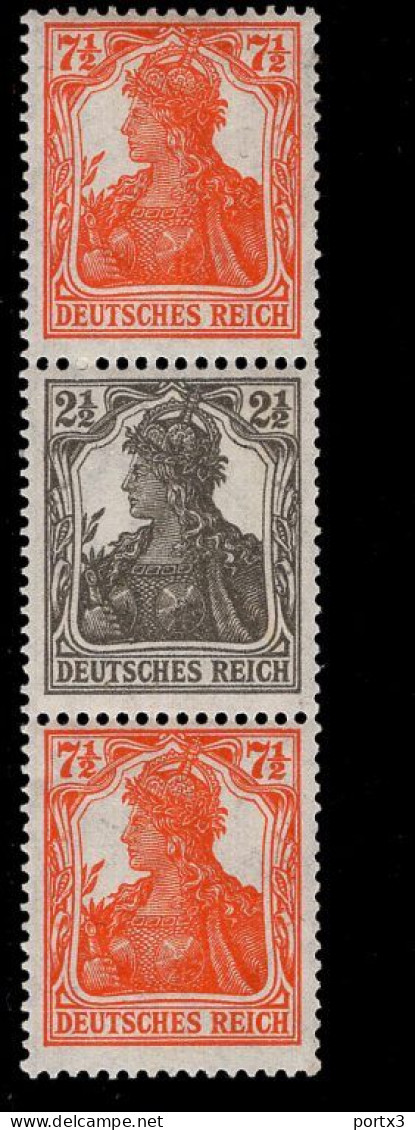 Deutsches Reich S 14 Germania MLH Mint Falz * - Cuadernillos & Se-tenant