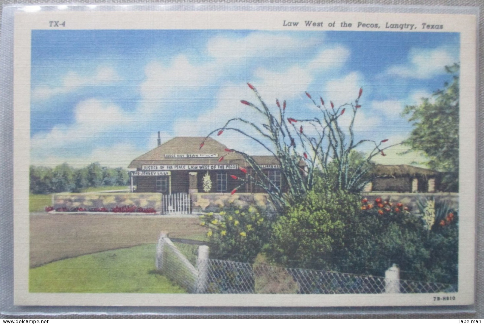 USA UNITED STATES FAR WEST TEXAS LANGTRY LAW WEST OF THE PECOS POSTCARD CARTE POSTALE ANSICHTSKARTE CARTOLINA POSTKARTE - Atlanta