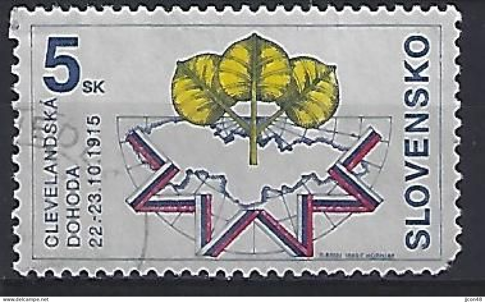 Slovakia 1995  Cleveland Agreement (o) Mi.240 - Used Stamps