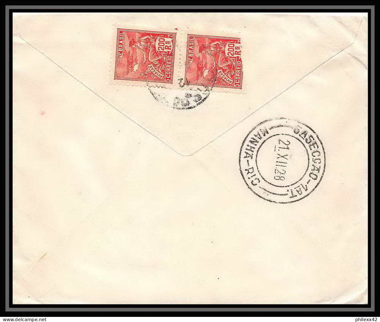 3966/ Brésil (brazil) Entier Stationery Enveloppe (cover) N°29 + Complément Pour Paris France 01928 - Interi Postali