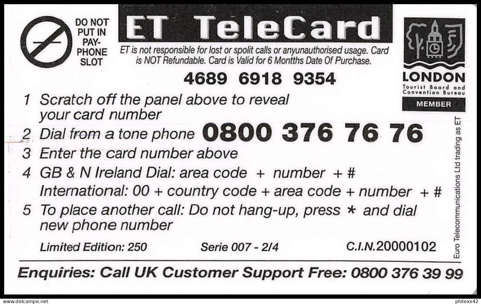 0272/ 4 Télécartes (phone Card) Concorde Grande Bretagne Great Britain Tirage 250 - Avions