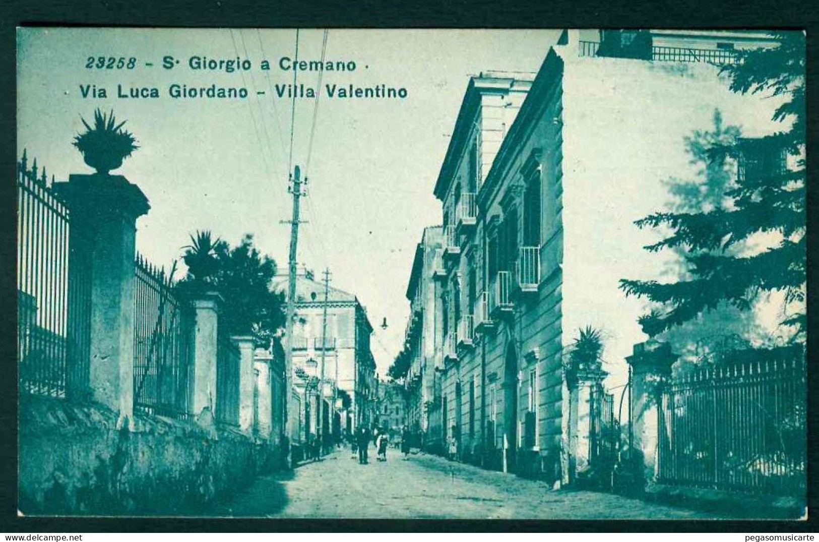 BB366 - S GIORGIO A CREMANO - VIA LUCA GIORDANO - VILLA VALENTINO - ANIMATA 1930 CIRCA - San Giorgio