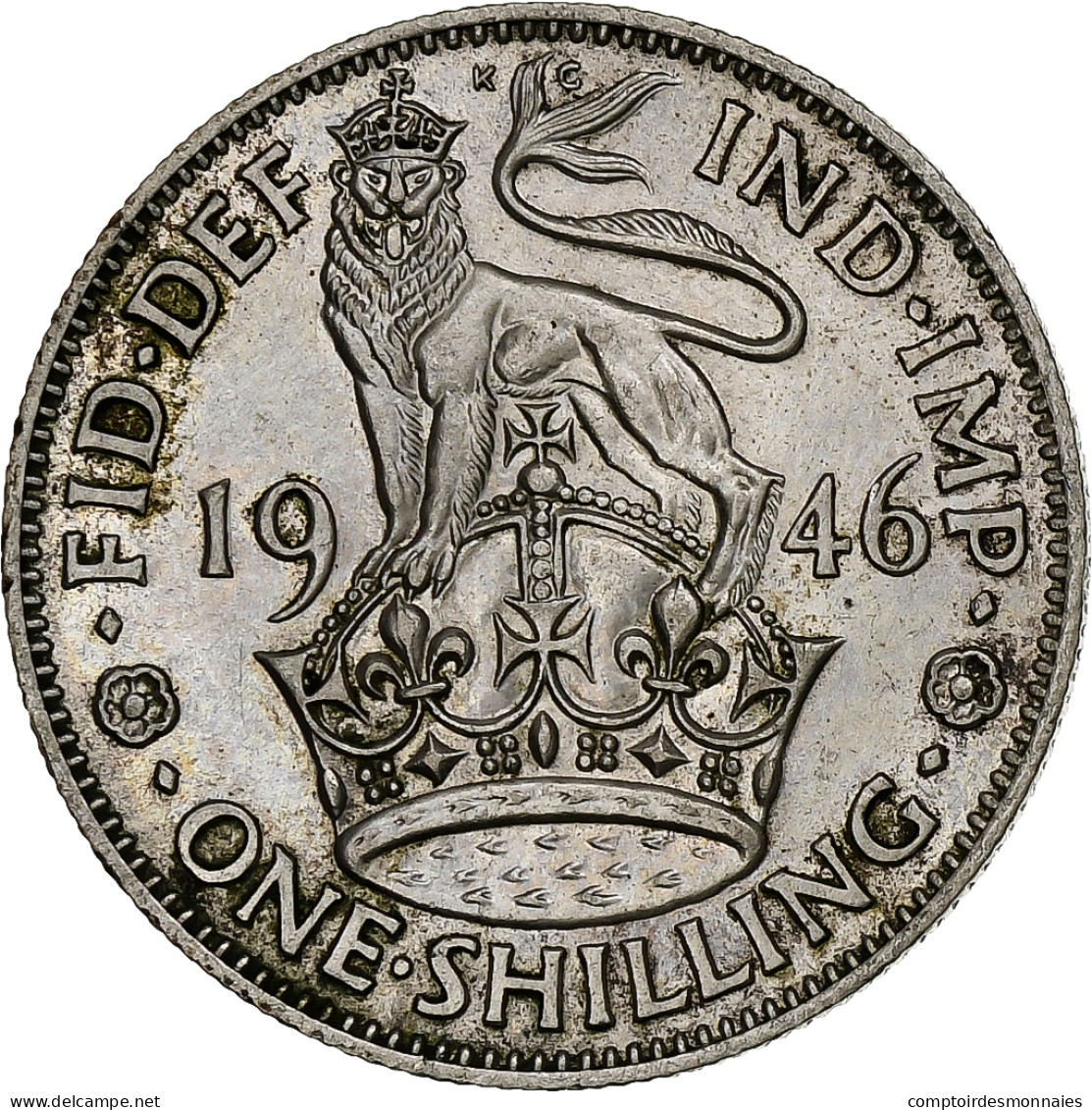 Grande-Bretagne, George VI, Shilling, 1946, SUP+, Argent, KM:854 - I. 1 Shilling