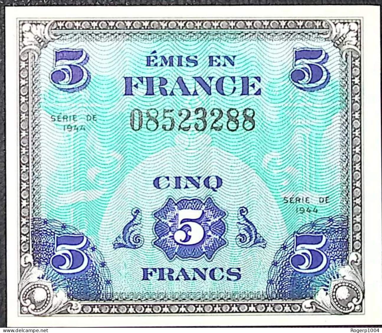 FRANCE * Billets Du Trésor * 5 Francs Drapeau * 1944 * Sans Série * Etat/Grade NEUF/UNC - 1944 Vlag/Frankrijk