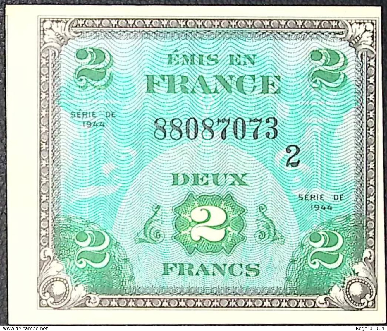 FRANCE * Billets Du Trésor * 2 Francs Drapeau * 1944 * Série 2 * Etat/Grade SUP+/XXF - 1944 Flag/France