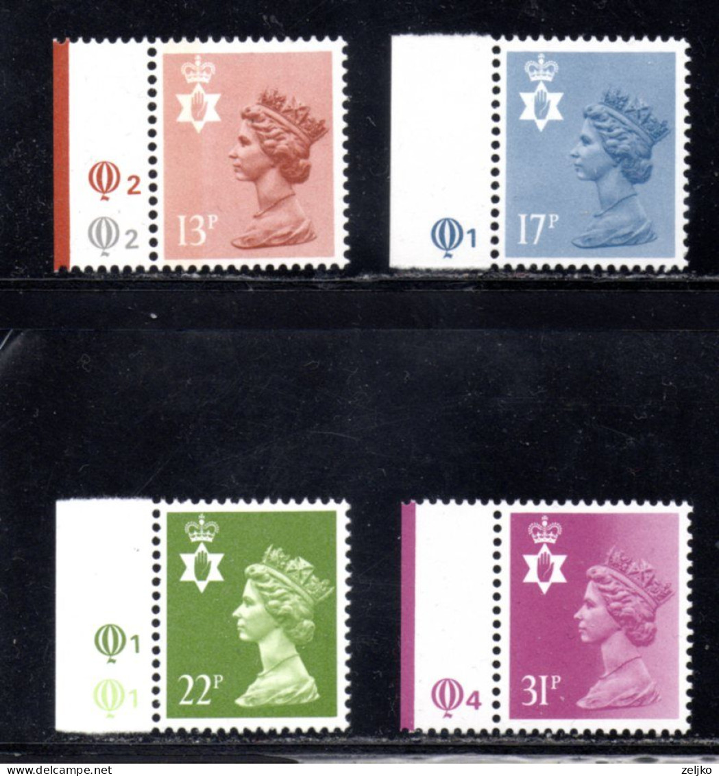 UK, GB, Great Britain, Regional Issue, North Ireland, MNH, 1984, Michel 41 - 44, Queen Elizabeth - Nordirland