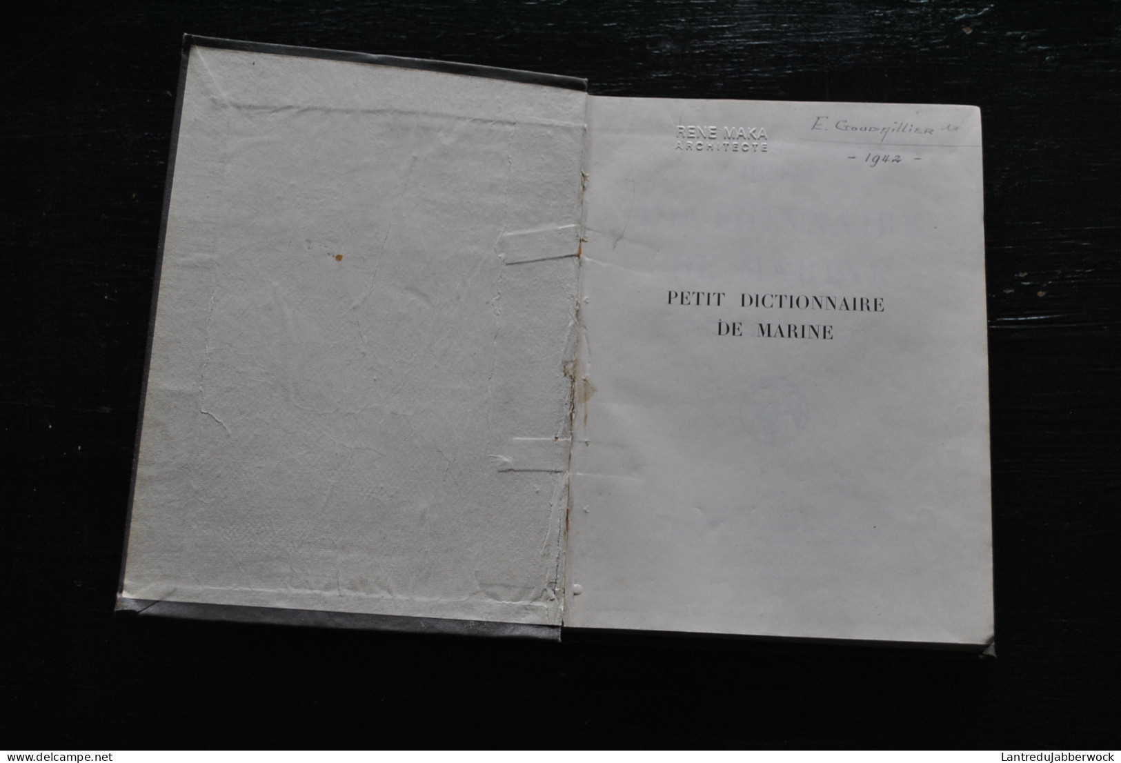 R. GRUSS Petit Dictionnaire De Marine + 80 Planches Société D'éditions Géographiques Maritimes Et Coloniales 1943 - Schiffe