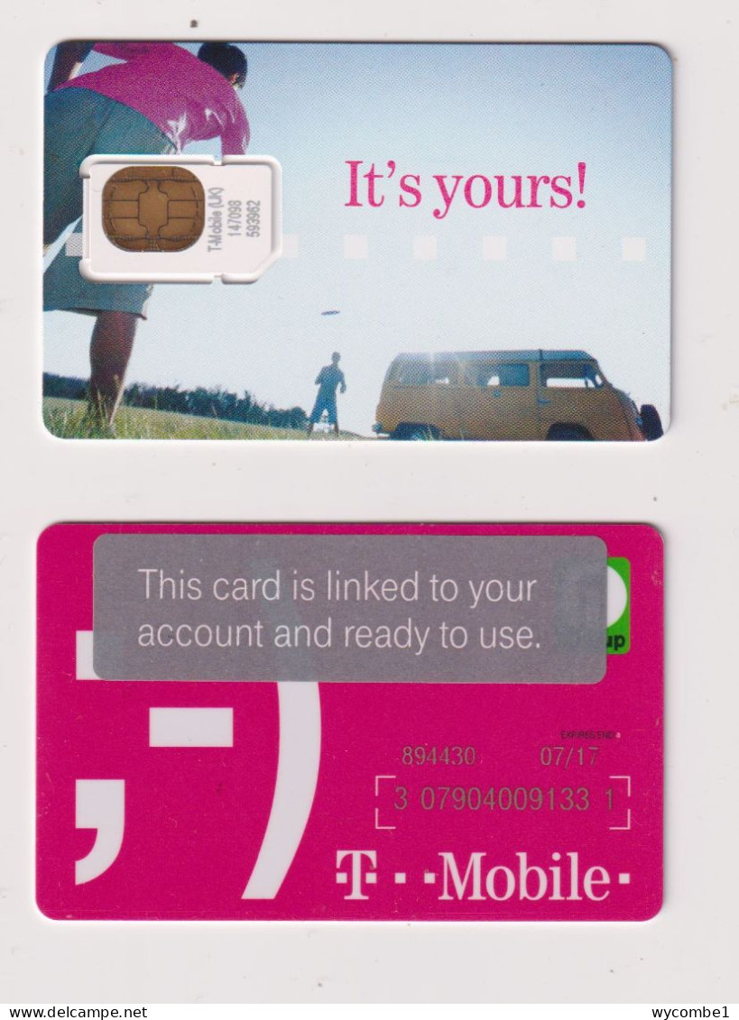 UNITED KINGDOM - T Mobile SIM With Chip And Magnetic Top Up Unused  Phonecards - Sonstige & Ohne Zuordnung