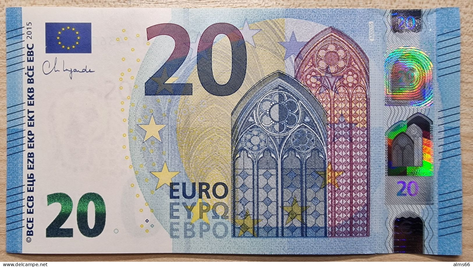 Euronotes FREE SHIPPING 20 Euro 2015 UNC < MX >< M007 > Portugal - Lagarde - 20 Euro