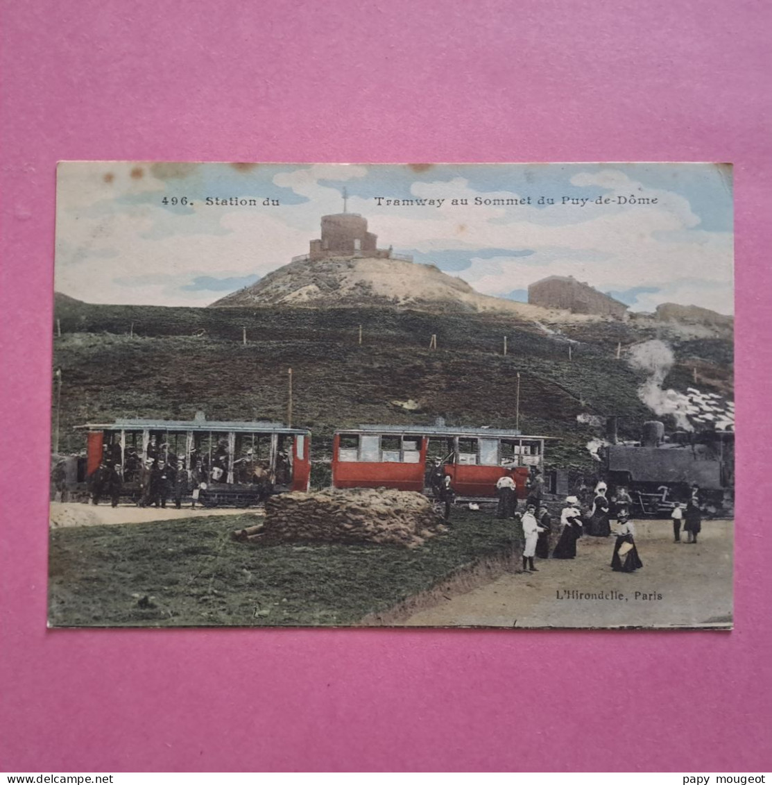 Station Du Tramway Au Sommet Du Puy De Dôme - CPA écrite De Maringues 27-07-1914 - Maringues