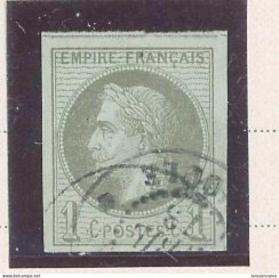 COLONIES GÉNÉRALES  - N° 7 - 1 C VERT OLIVE -Obl .Cà D JUIL 73 DE CONSTANTINOPLE -SUPERBE - Napoleone III