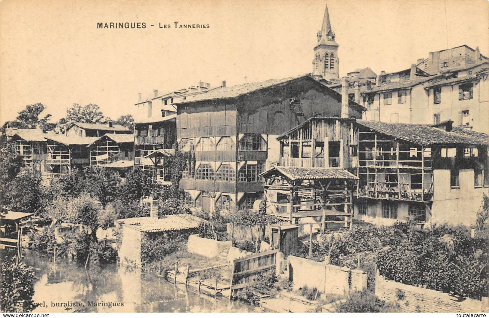 CPA  63 MARINGUES LES TANNERIES - Maringues