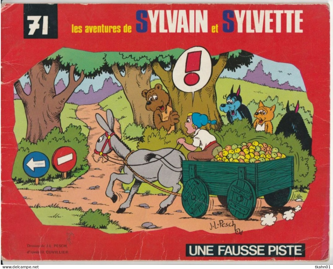 SYLVAIN ET SYLVETTE N° 71 " UNE FAUSSE PISTE " ALBUMS-FLEURUS  DE 1975 - Sylvain Et Sylvette