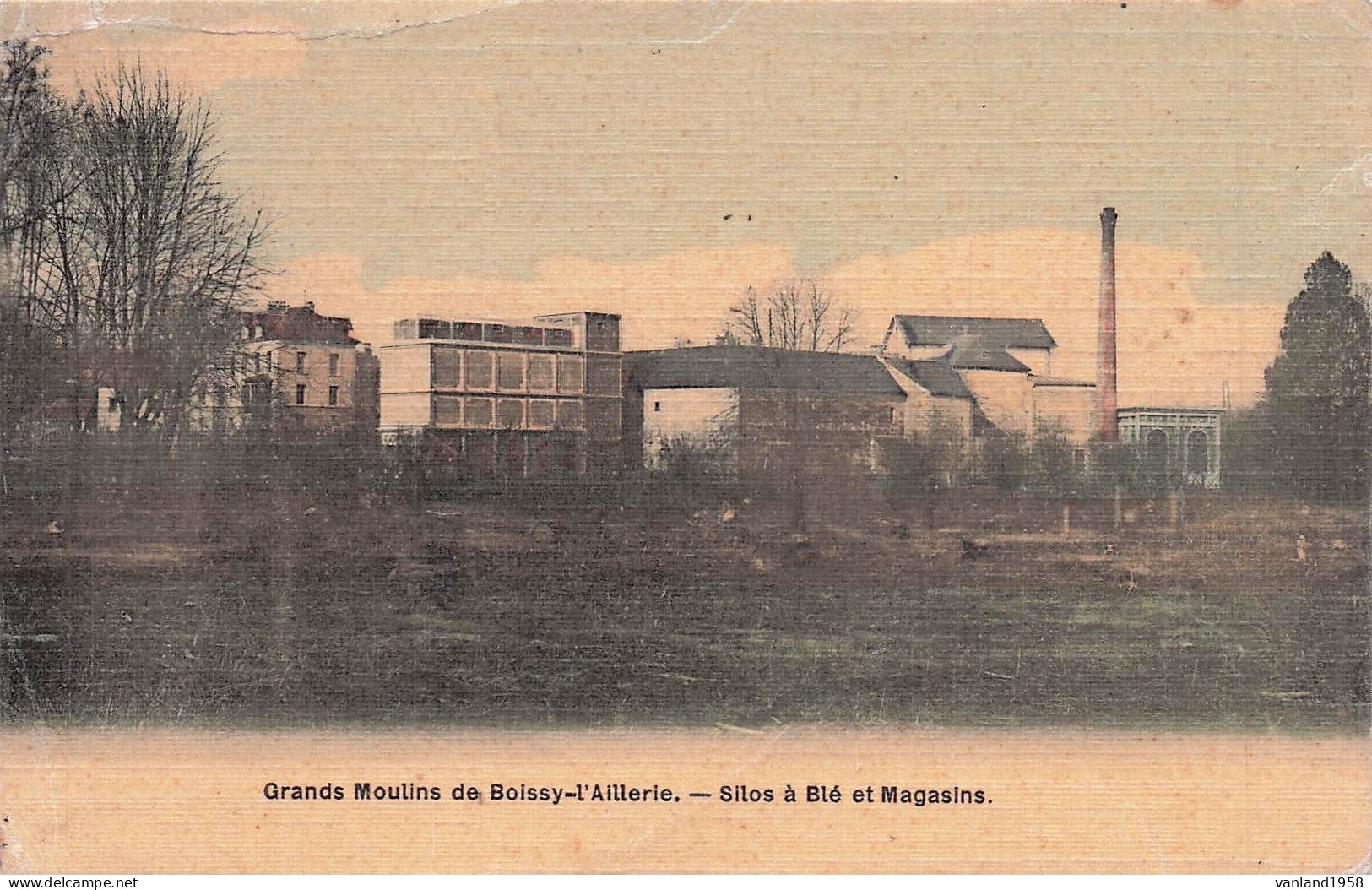 BOISSY L'AILLERIE-grands Moulins ,silos à Blé Et Magasins - Boissy-l'Aillerie