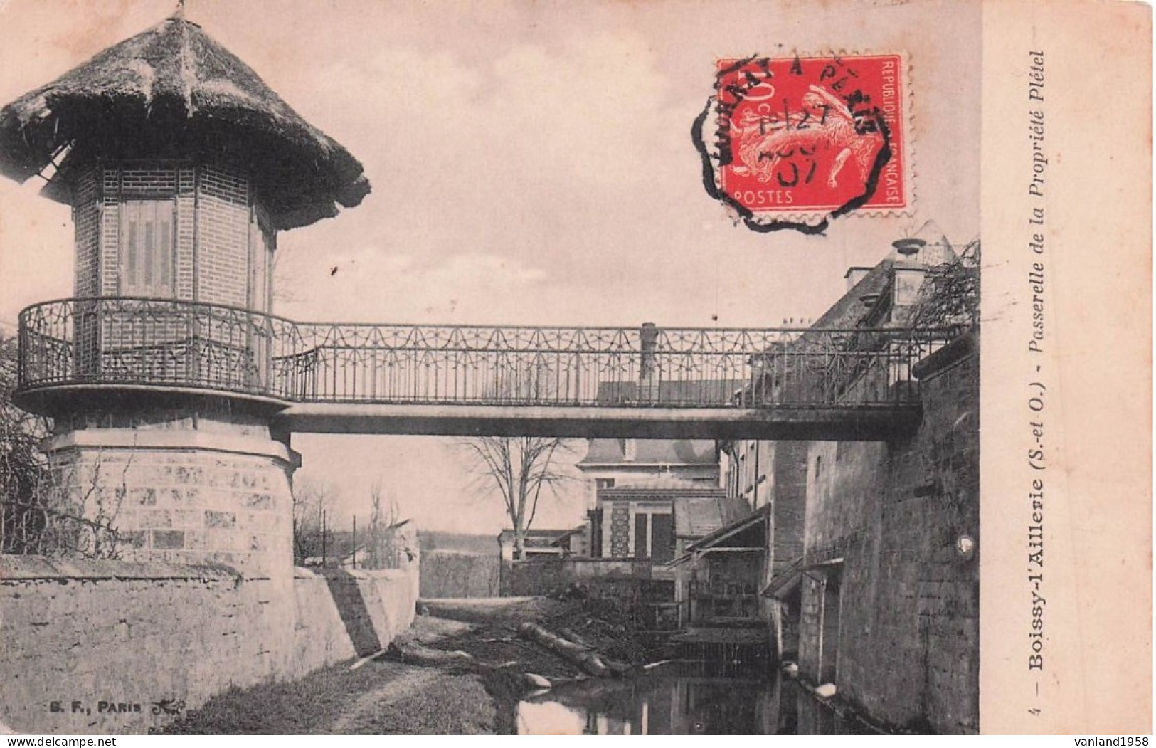 BOISSY L'AILLERIE-passerelle De La Propriété Plétel - Boissy-l'Aillerie