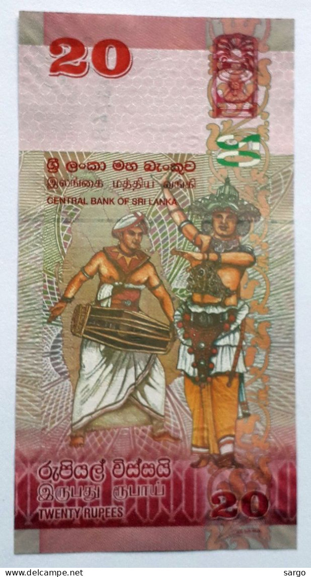 SRI LANKA - 20/50 RUPIES - P 123, P 124  (2010) - UNCIRC - 2 PCS - BANKNOTES - PAPER MONEY - CARTAMONETA - - Sri Lanka