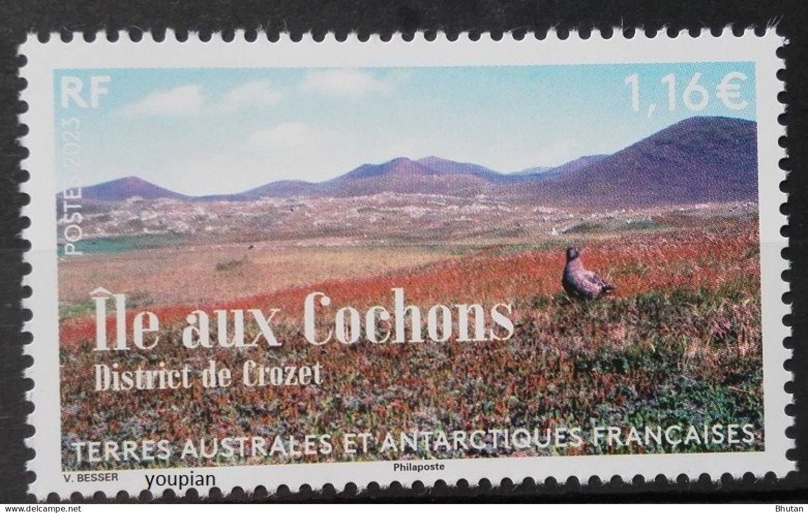 French Antarctic Territories 2023, Cochons Island - Crozet, MNH Single Stamp - Nuovi