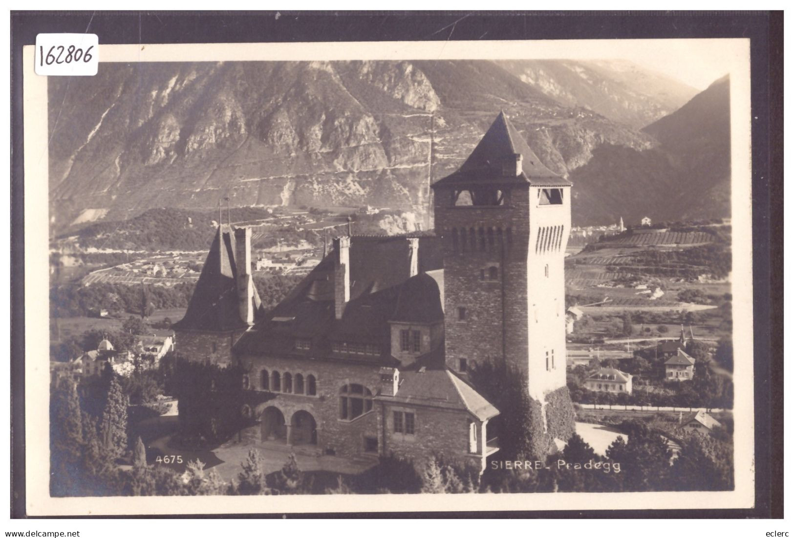 SIERRE - CHATEAU DE PRADEGG - CARTE NEUVE NON ECRITE - TB - Sierre