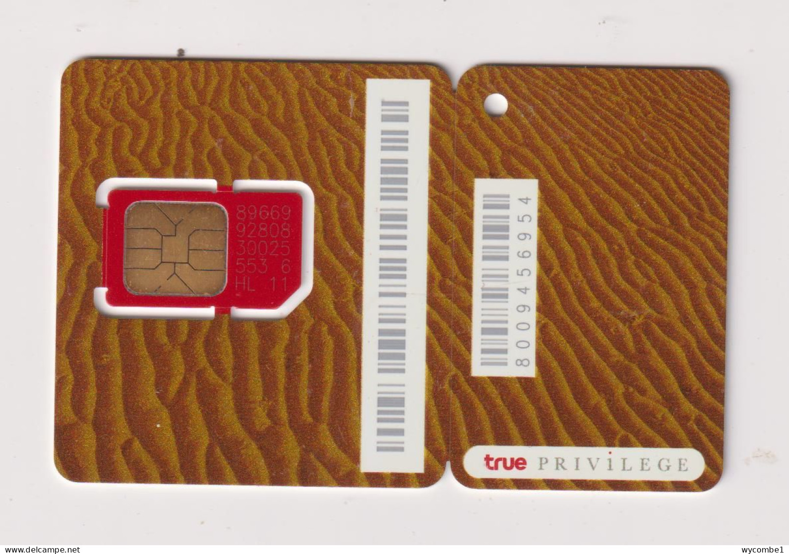THAILAND - Privilege SIM With Chip Unused  Phonecard - Thaïland