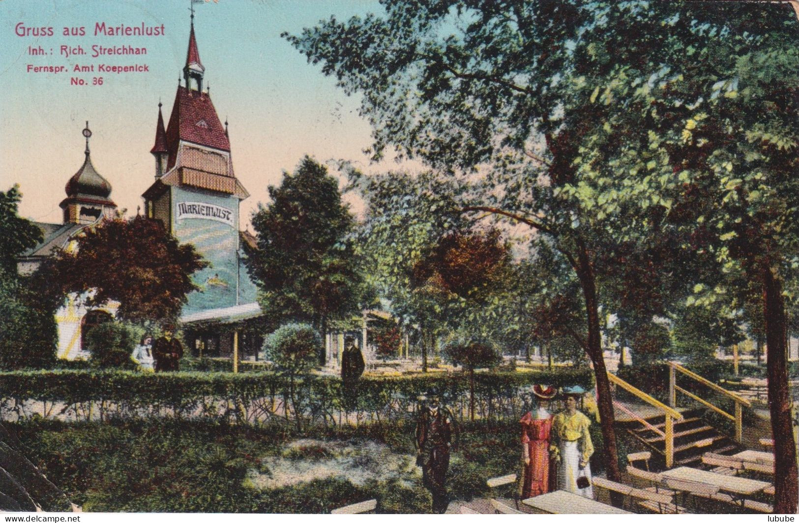 Marienlust - Müggelturm Vom Park Aus Gesehen       Ca. 1910 - Köpenick