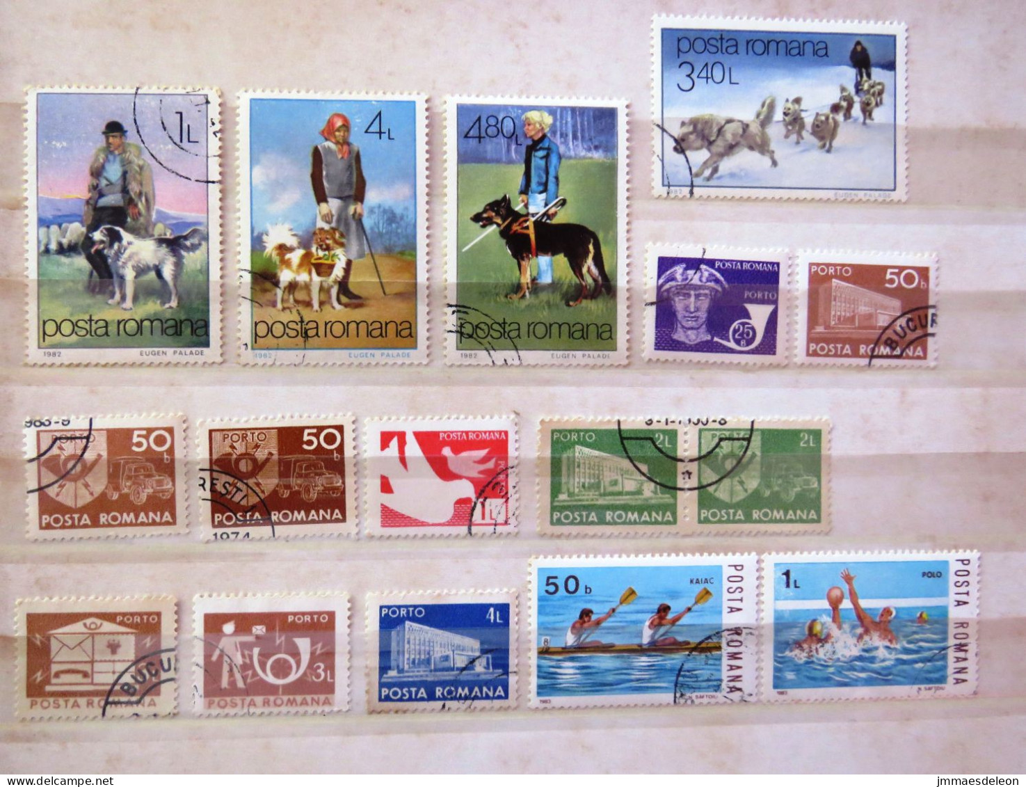 Rumania 1982 - 1983 Dogs Blind Polar Porto Sport Water Polo - Used Stamps