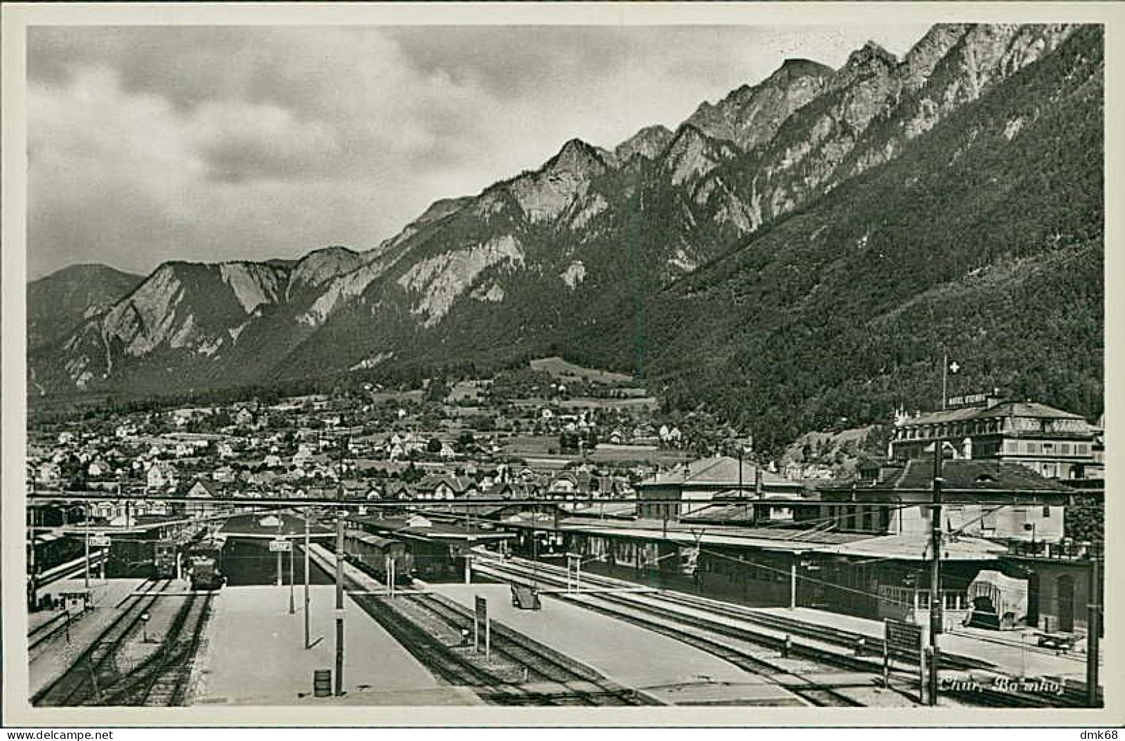 SWITZERLAND - COIRE / COIRA / CHUR - BAHNHOF / RAILWAY STATION - ED. KUNKLI 1930s EXCELLENT CONDITION (16798) - Chur