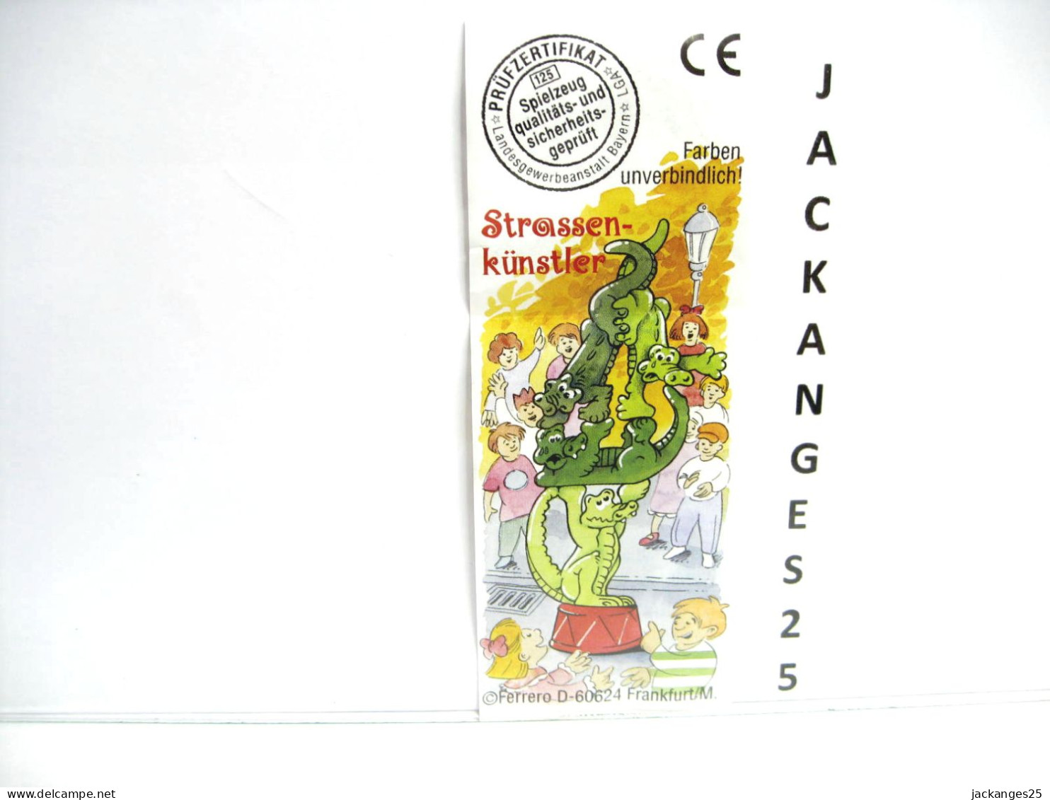 KINDER PUZZLE 1. 611336  ALLEMAND PYRAMIDE CROCODILE 2001 +  BPZ - Puzzles