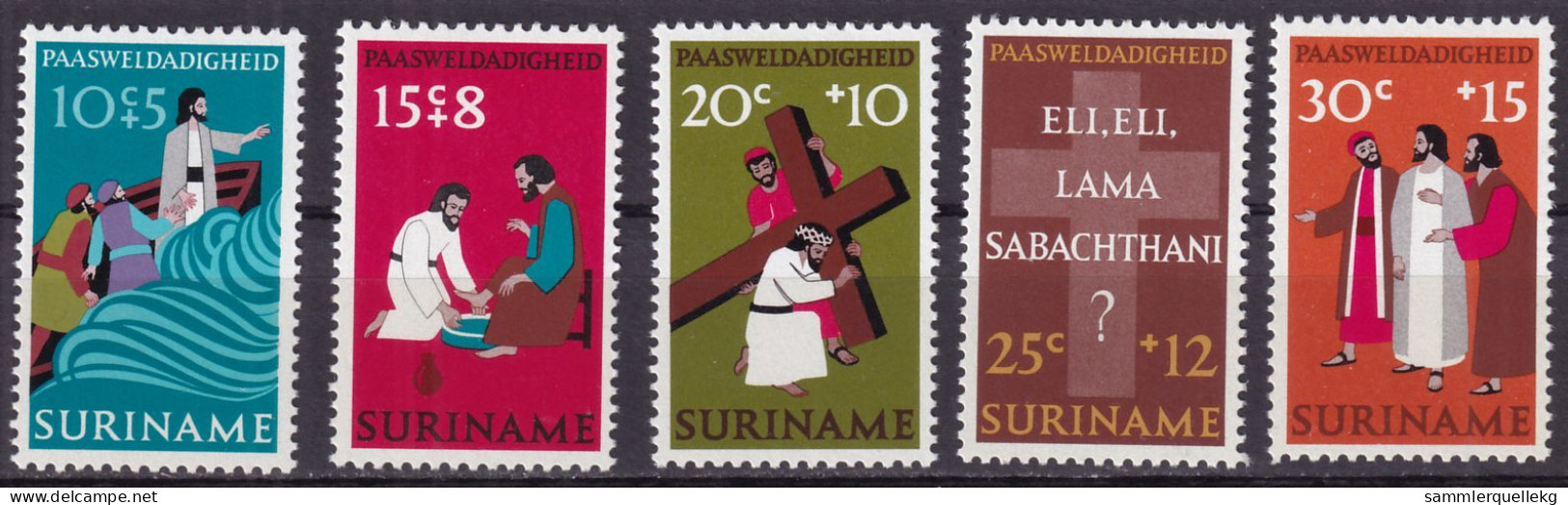 Surinam 646 - 650 Postfrisch, Ostern (Nr. 1780) - Pasen