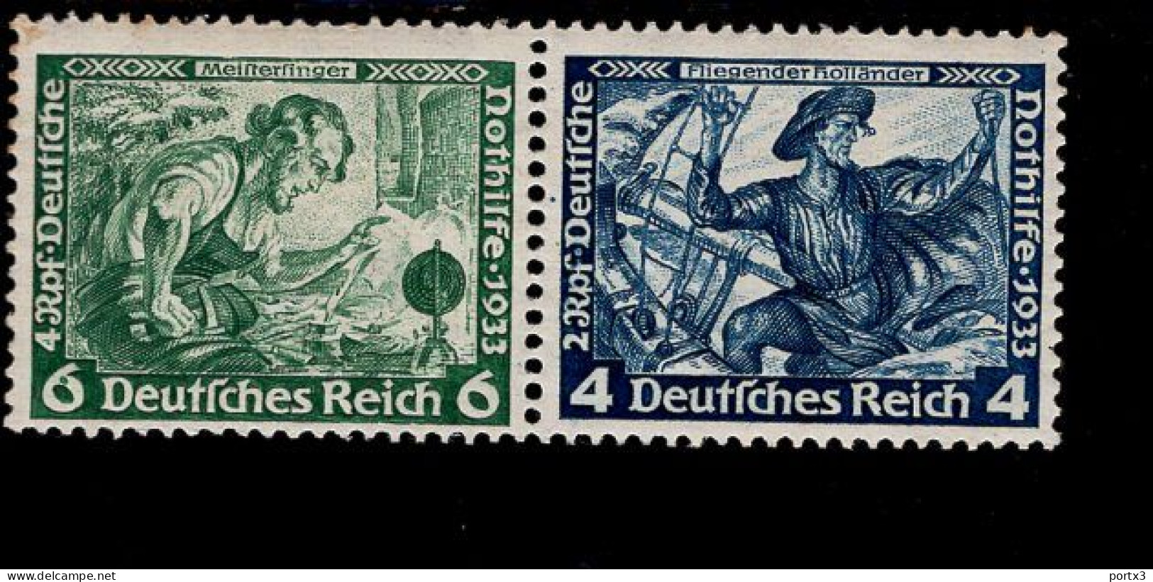 Deutsches Reich W 47 Wagner MNH Postfrisch ** Neuf (1) - Booklets & Se-tenant