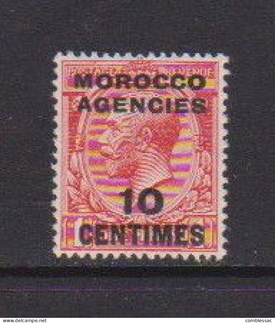 MOROCCO  AGENCIES    1917    10c  On  1d  Red    MH - Morocco Agencies / Tangier (...-1958)