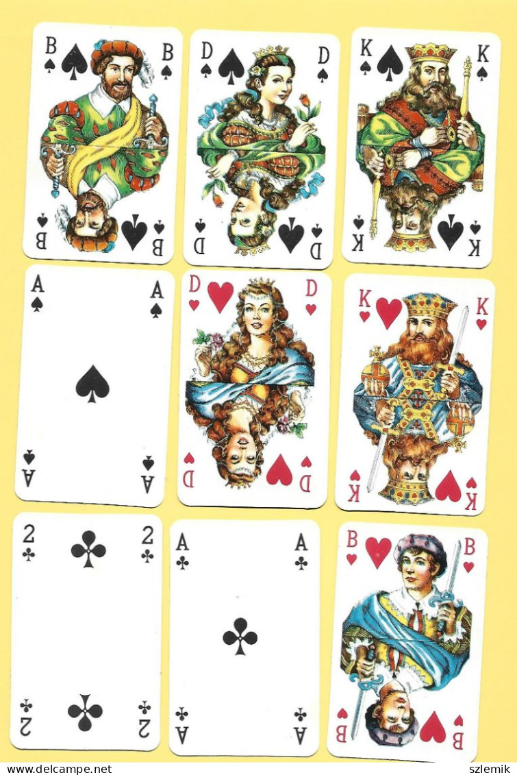 Playing Cards 52 + 2 Jokers. PIATNIK   Pattern,  Poland , REMBERTÓW Multi-Branch Cooperative. - 1990. - 54 Cartes