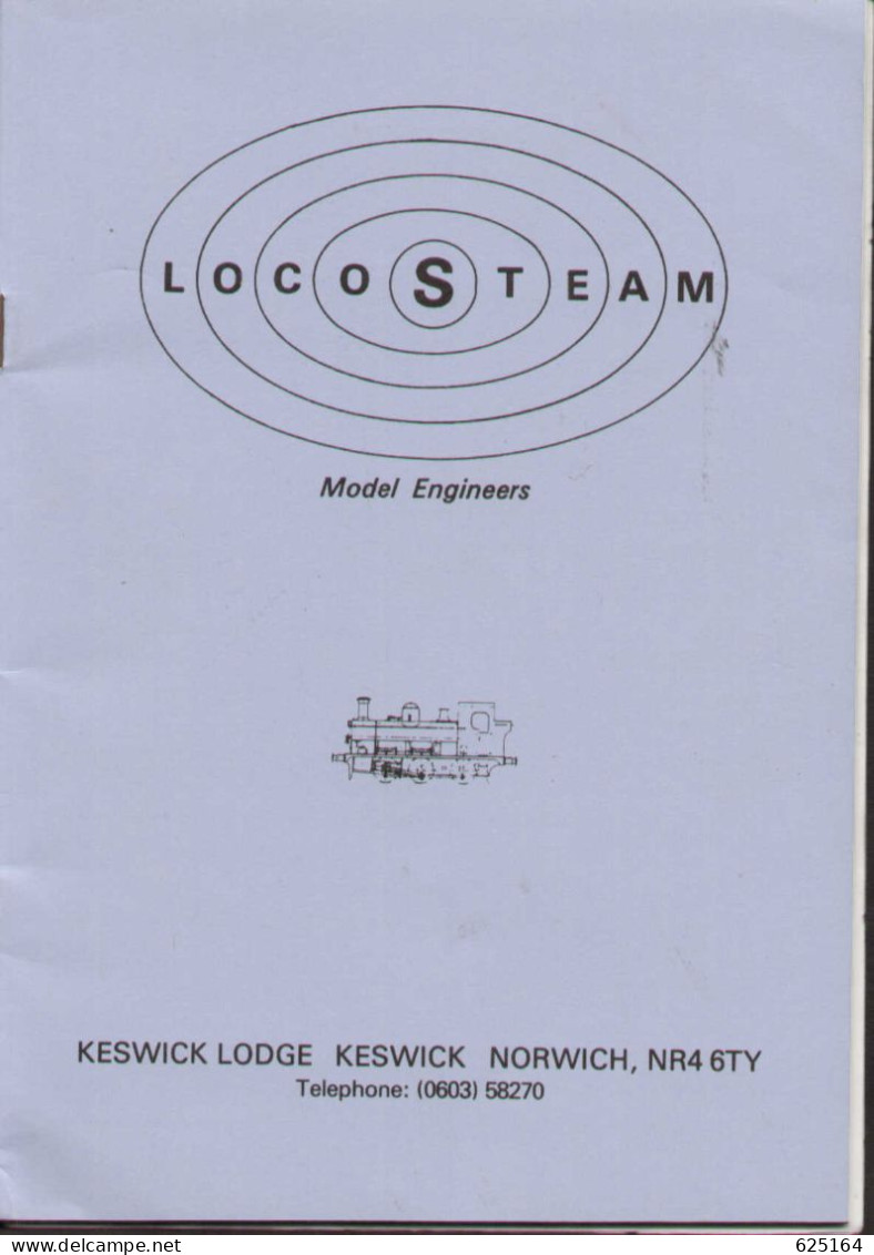 Catalogue LOCOSTEAM 1985 Model Engineers Gauge "1" - Inglés