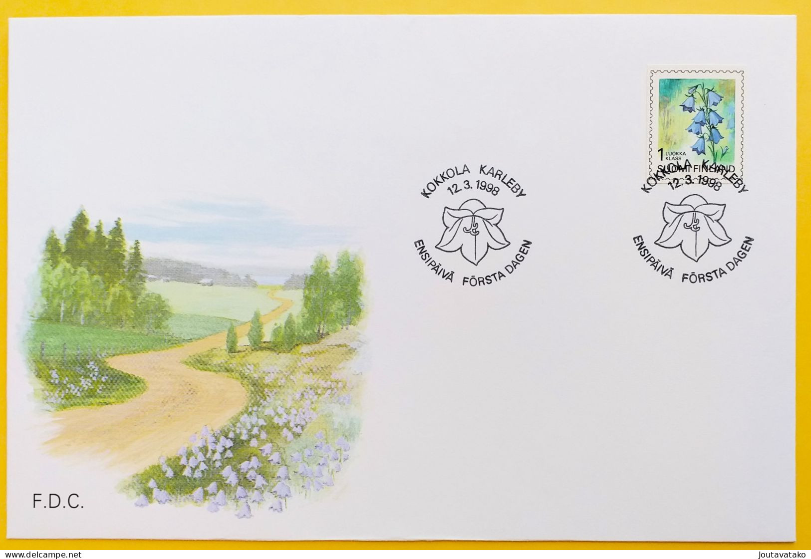 Finland FDC 1998 - Regional Flowers - Harebell - MiNo 1430 - FDC