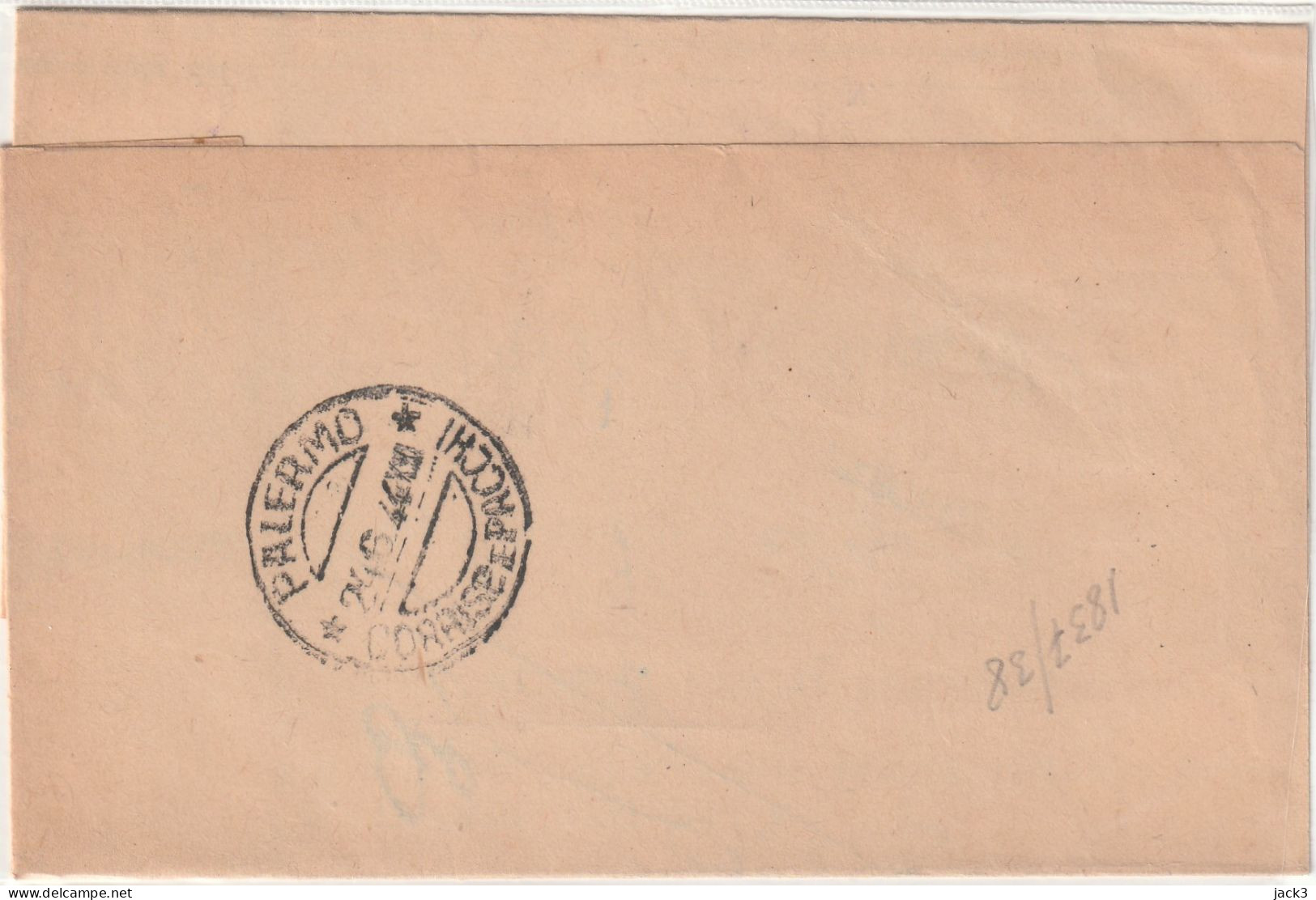 PIEGO - STORIA POSTALE - ALB. -  AMGOT 25CENT - Anglo-american Occ.: Sicily