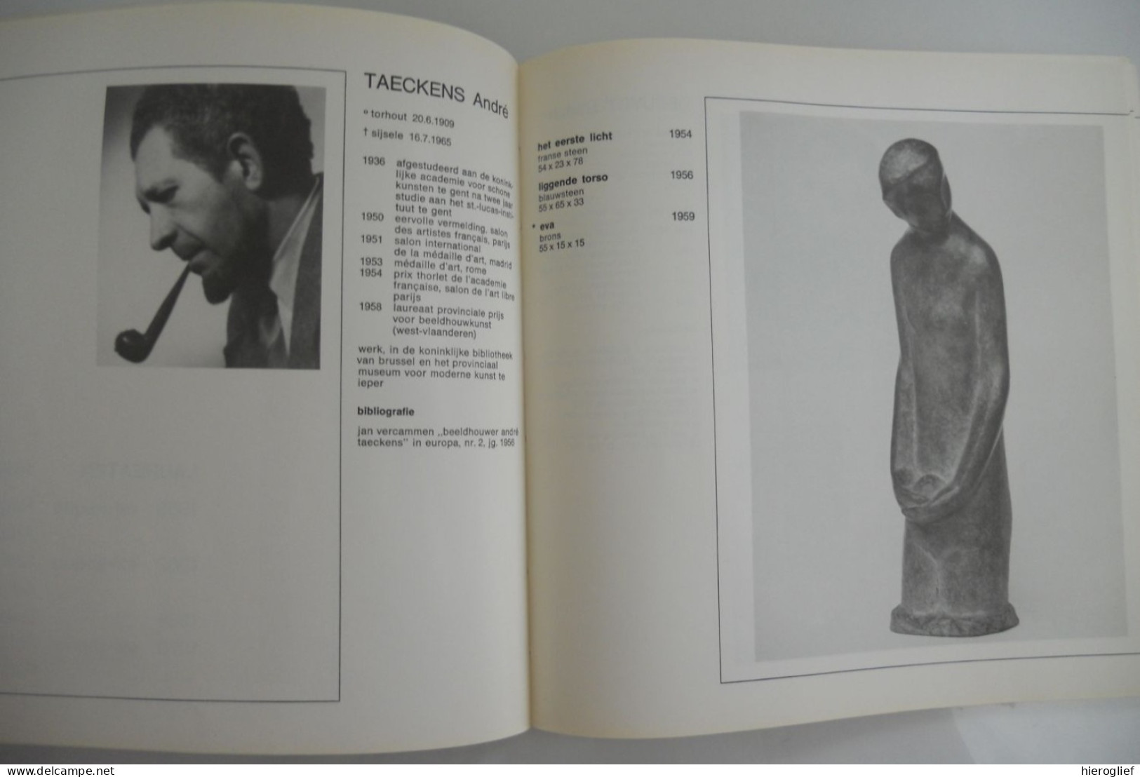 Beeldhouwkunst In West-vlaanderen 1974 - Tentoonstelling Oostkamp Brugge Taeckens Depuydt Spilliaert Vandroemme Verduyn - Geschichte