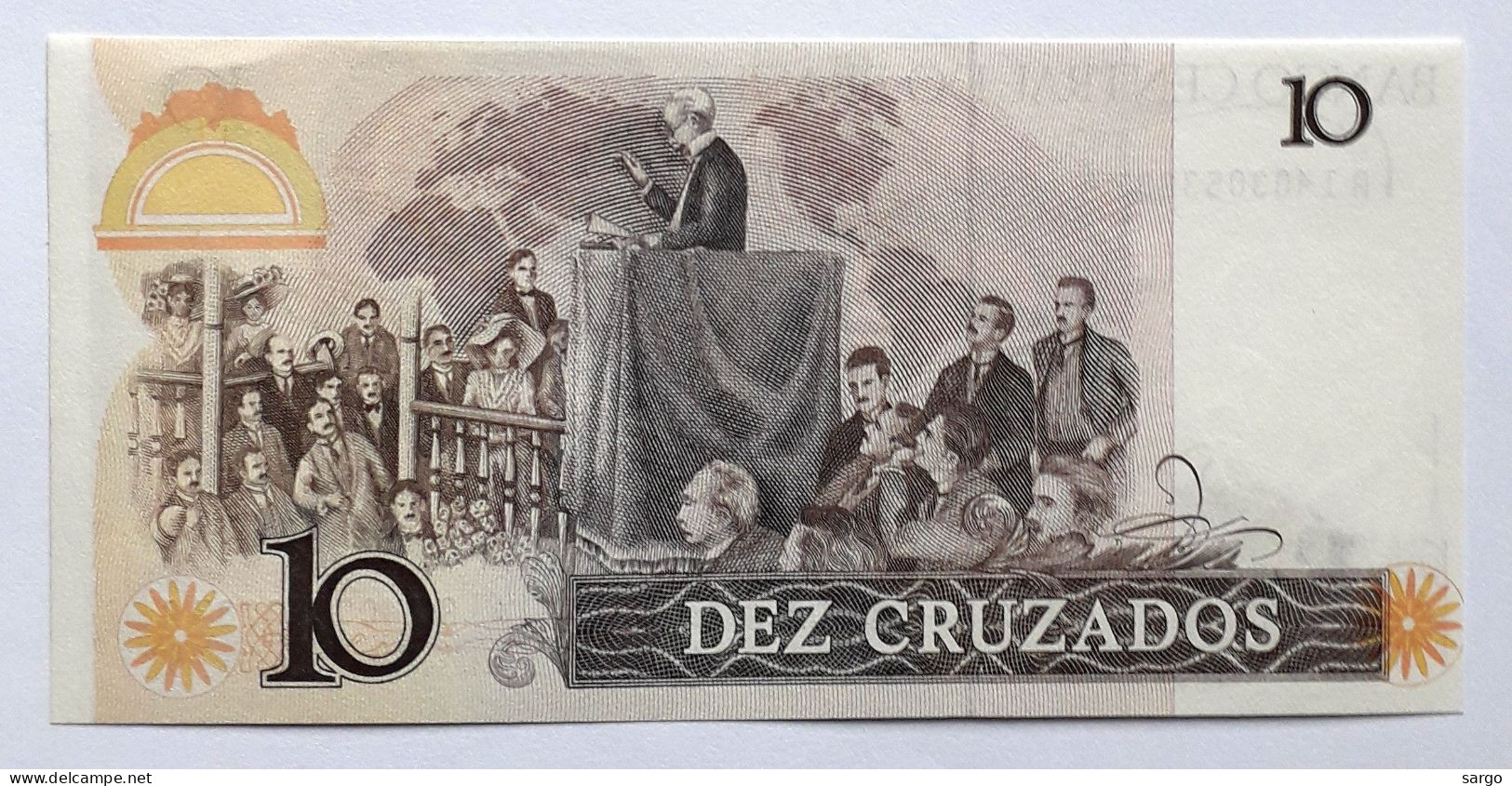 BRAZIL - 10 CRUZADOS - P  209 B  (1987) - UNC - BANKNOTES - PAPER MONEY - CARTAMONETA - - Brazil