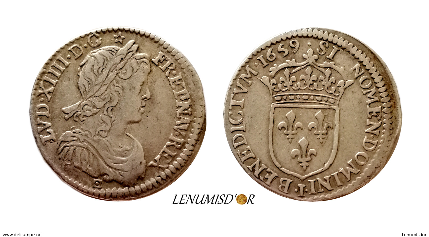 LOUIS XIV 1/12 D'écu à La Mèche Longue 1659 I Limoges - 1643-1715 Ludwig XIV.