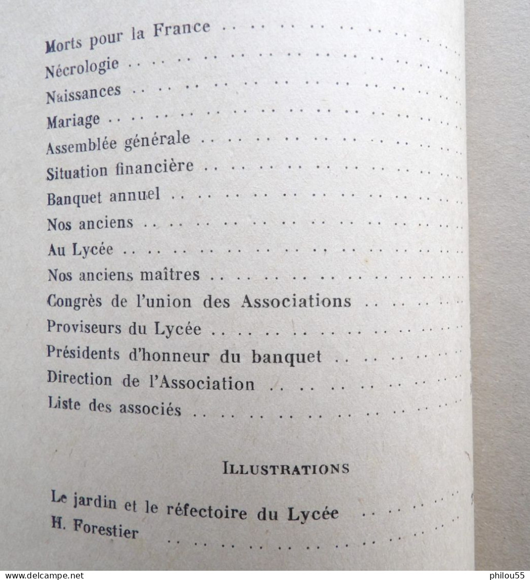 12 RODEZ Annuaire des Anciens Eleves du Lycee Ferdinand Foch 1937