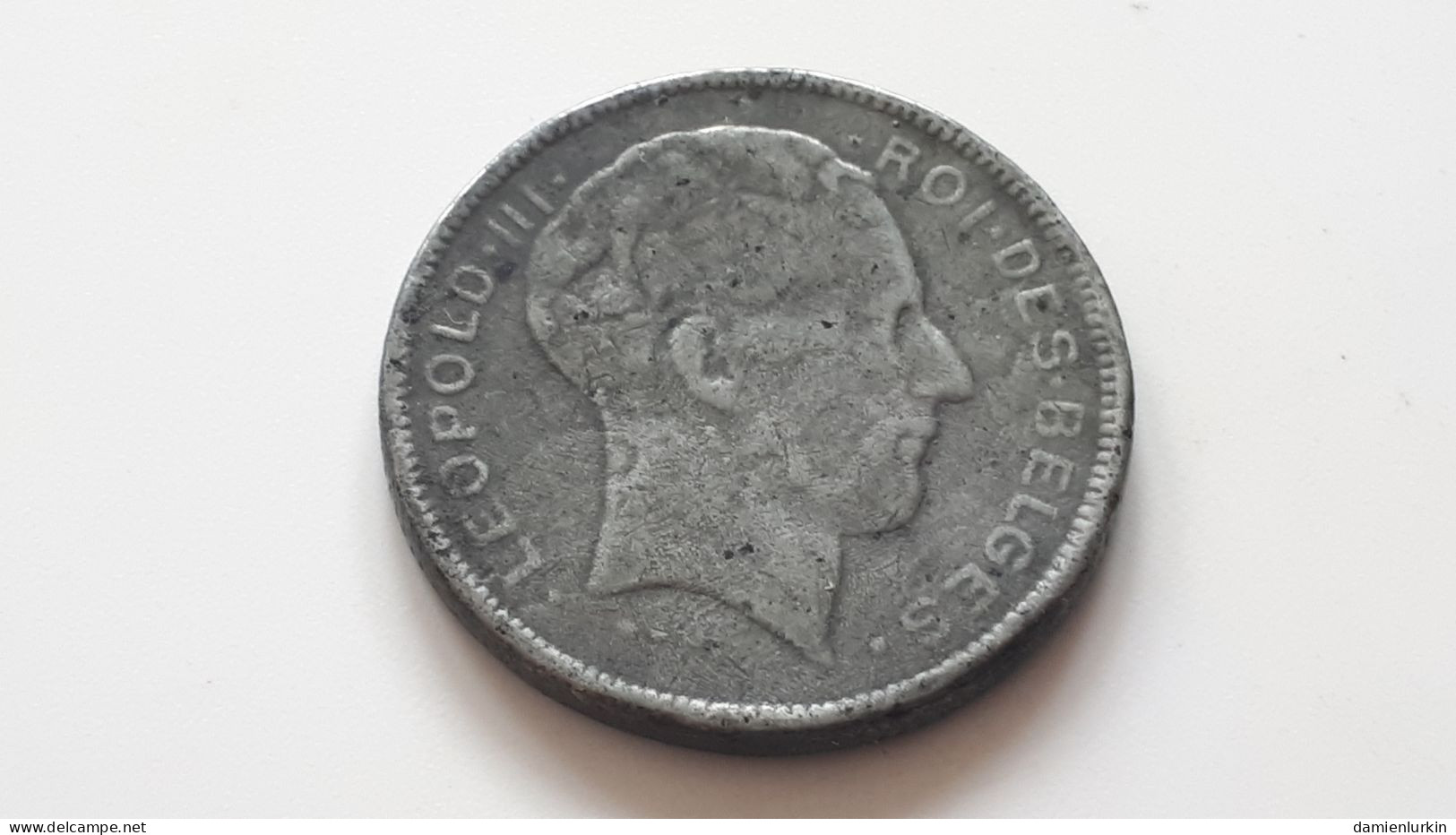 BELGIQUE LEOPOLD III 5 FRANCS ZINC 1947 FR RESTE 465.000 EXEMPLAIRES  ! COTES : 15€-30€-90€-200€ - 5 Francs