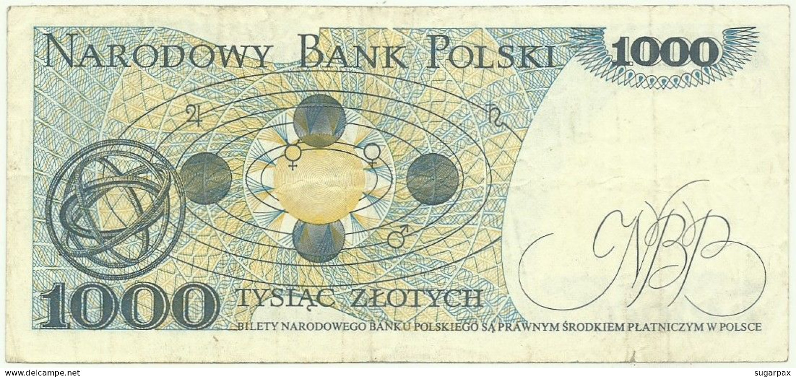 POLAND - 1000 Zlotych - 1982 - Pick 146.c - Série GT - Narodowy Bank Polski - 1.000 - Polen