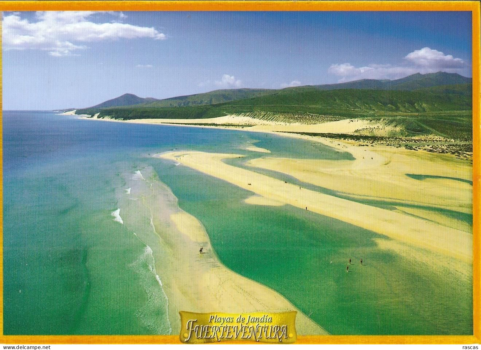 CPM - ESPAGNE - ILES CANARIES - FUENTEVENTURA - VISTA AEREA DE PLAYA DE JANDIA - Fuerteventura