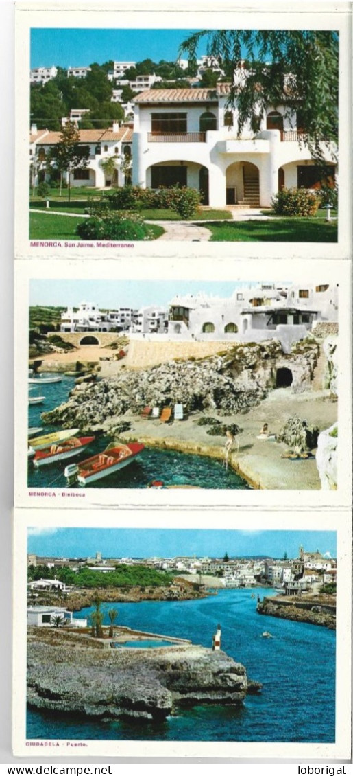 LIBRO FLEXO DE POSTALES CON 20 VISTAS DE MENORCA / BALEARES.-  ( ESPAÑA ) - Menorca