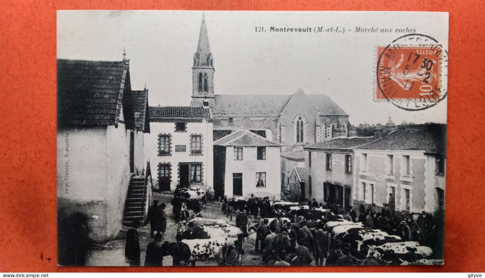 CPA (49)  Montrevault. Marché Aux Vaches. (4A.n°1290)d - Montrevault