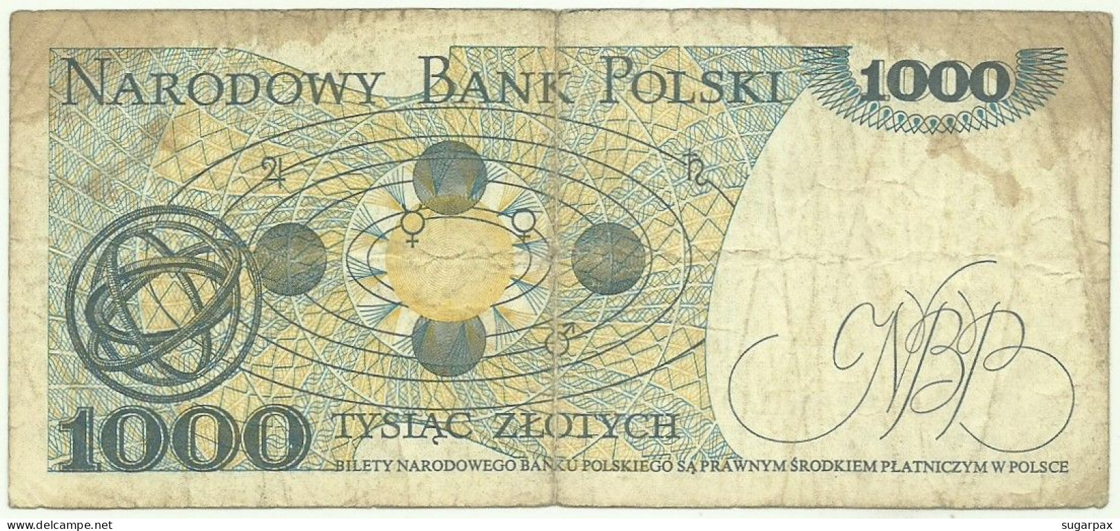 POLAND - 1000 Zlotych - 1982 - Pick 146.c - Série KD - Narodowy Bank Polski - 1.000 - Polen