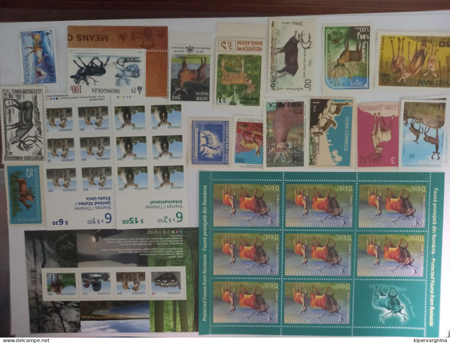 Stamps Allover The World DEERS - Immersione