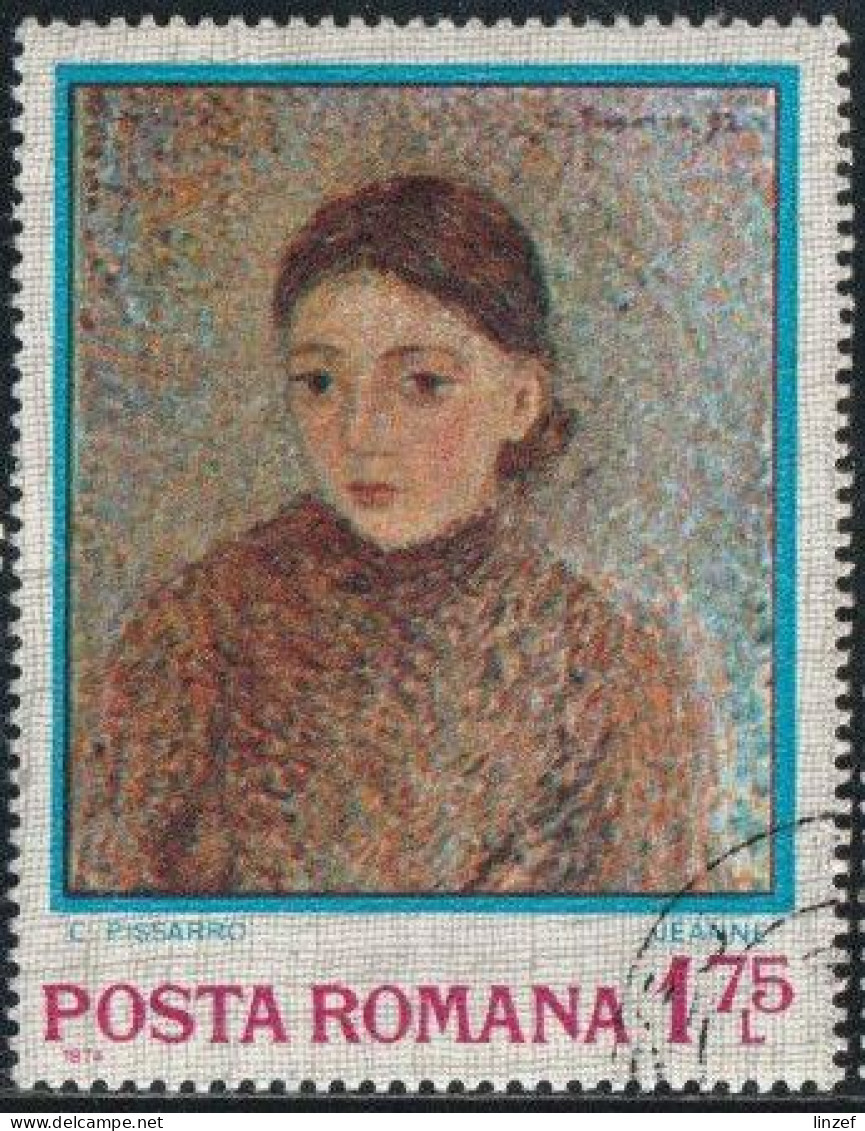 Roumanie 1975 Yv. N°2825 - "Jeanne" De Pissarro - Oblitéré - Used Stamps