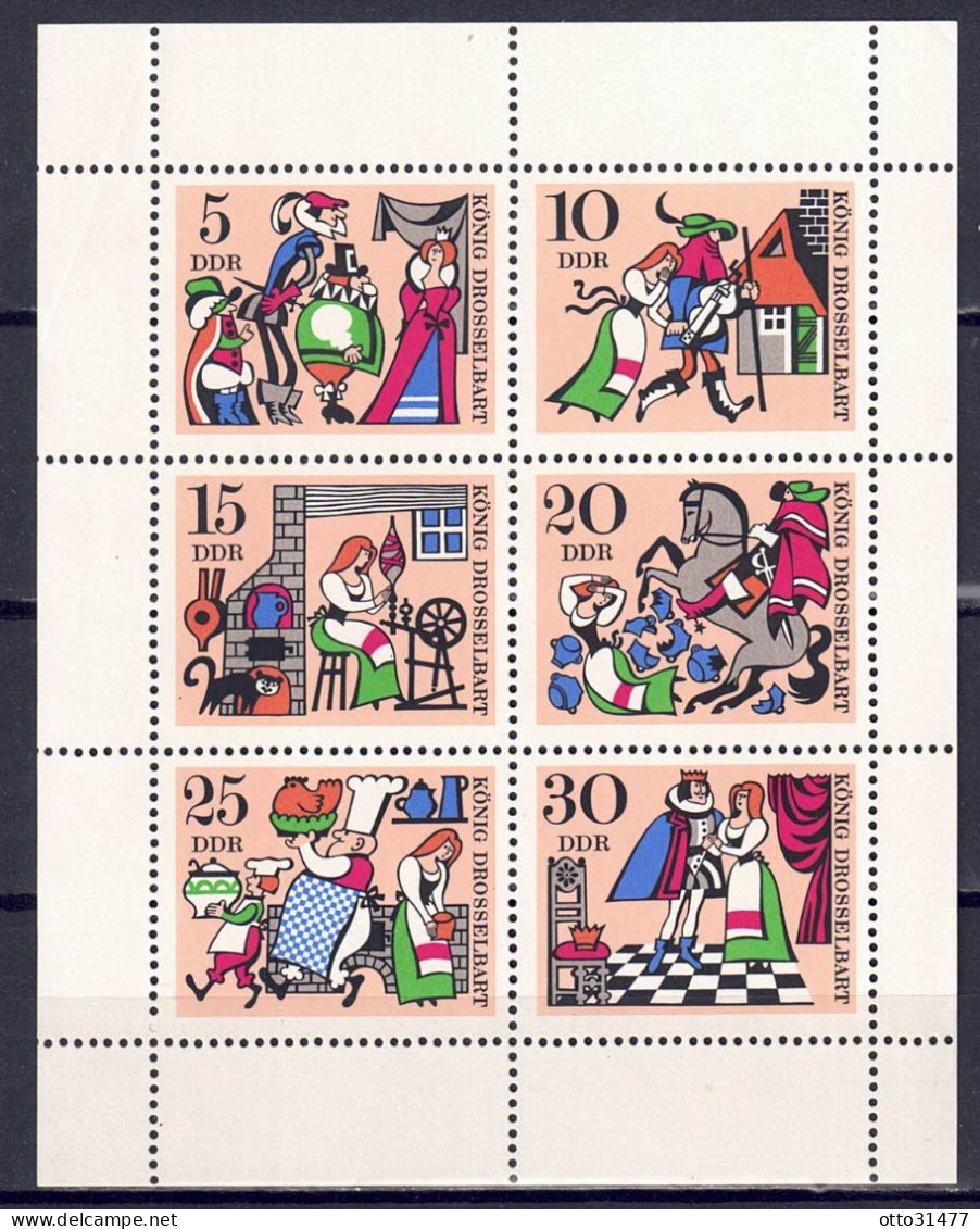 DDR 1967 - Märchen (II), Nr. 1323 - 1328 Im Klb., Postfrisch ** / MNH - 1950-1970