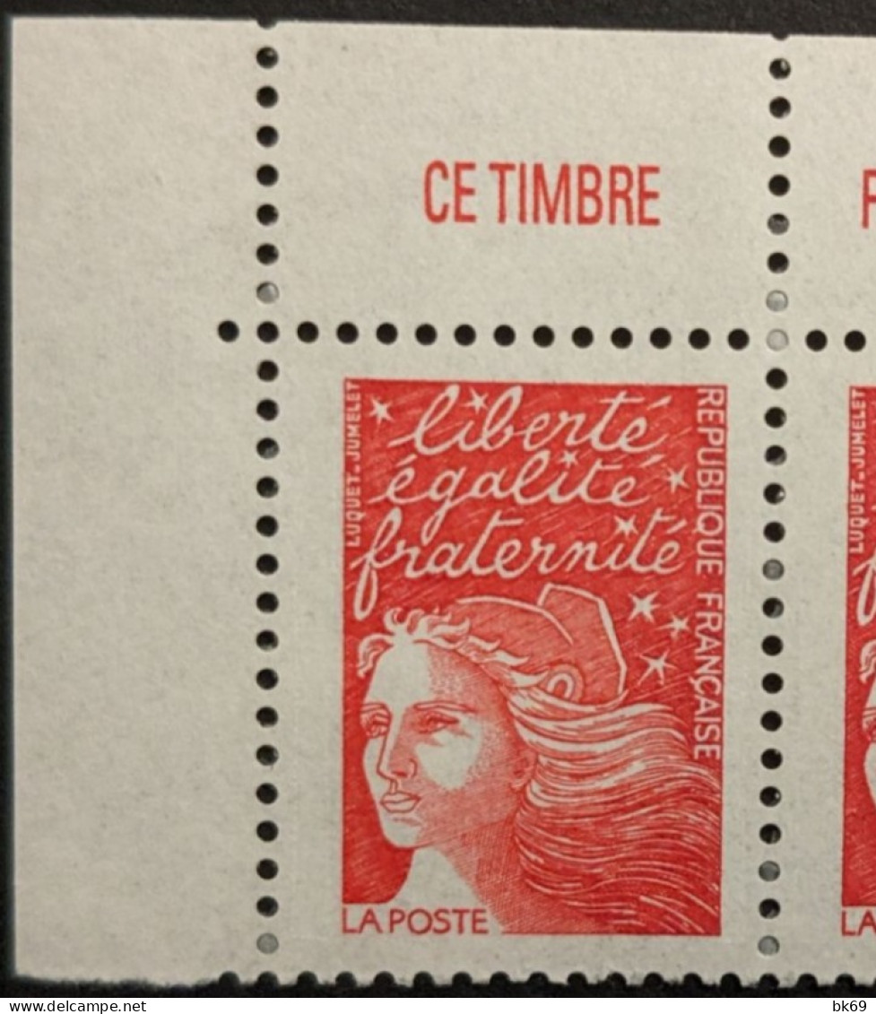 3083 X10 -Avec Les Inscriptions Haut De Feuille - Luquet Faciale 14.30€ - Unused Stamps